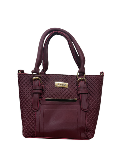 Mehroon Ladies Unique Handbag