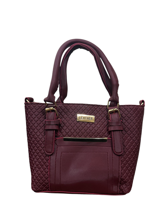 Mehroon Ladies Unique Handbag