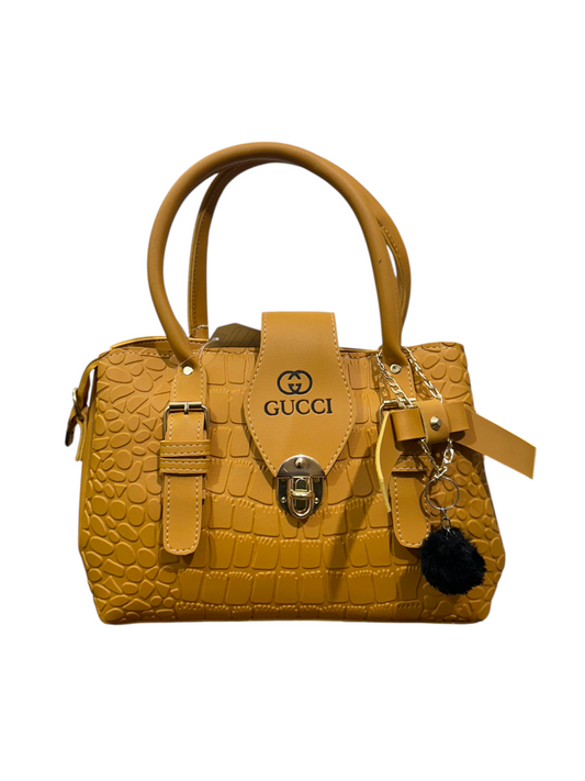 Elegant Yellow Ladies HandBag