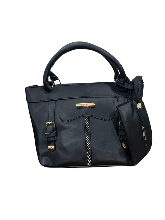 2 Pcs Black Ladies HandBag